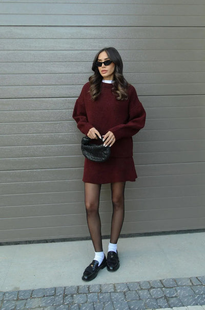The Madison™ - Knit Suit (Top + Skirt)