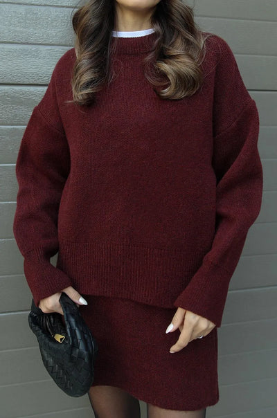 The Madison™ - Knit Suit (Top + Skirt)