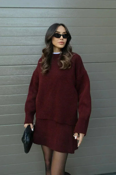 The Madison™ - Knit Suit (Top + Skirt)
