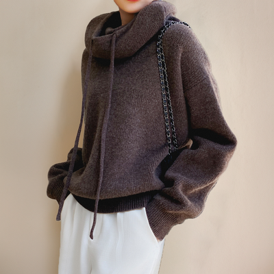 Eva | Drawstring Knit Sweater