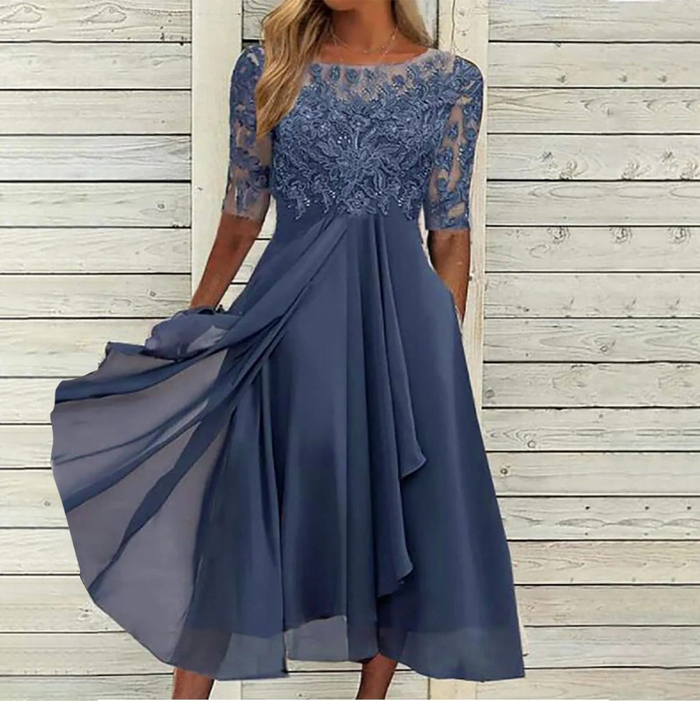 Taryn® | Elegant Lace Midi Dress