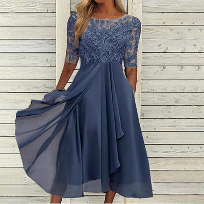 Taryn® | Elegant Lace Midi Dress