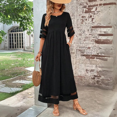 Evelyn | Chic Maxi Dress with Belly Cover for an Elegant Look