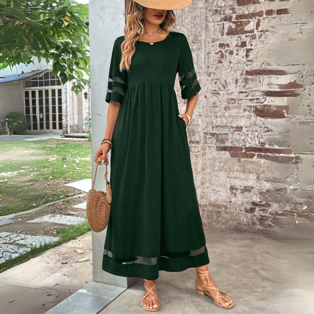 Evelyn | Chic Maxi Dress with Belly Cover for an Elegant Look