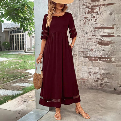 Evelyn | Chic Maxi Dress with Belly Cover for an Elegant Look