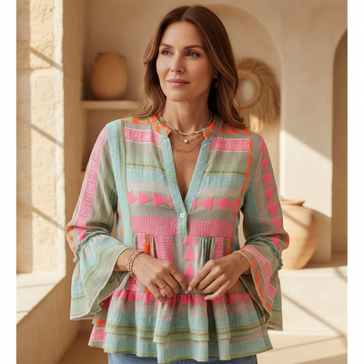 Sirenia - Boho Printed Top