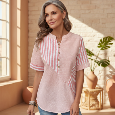 Talia - Elegant Striped Blouse