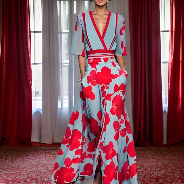 Jamie - Chic Floral Print Dress