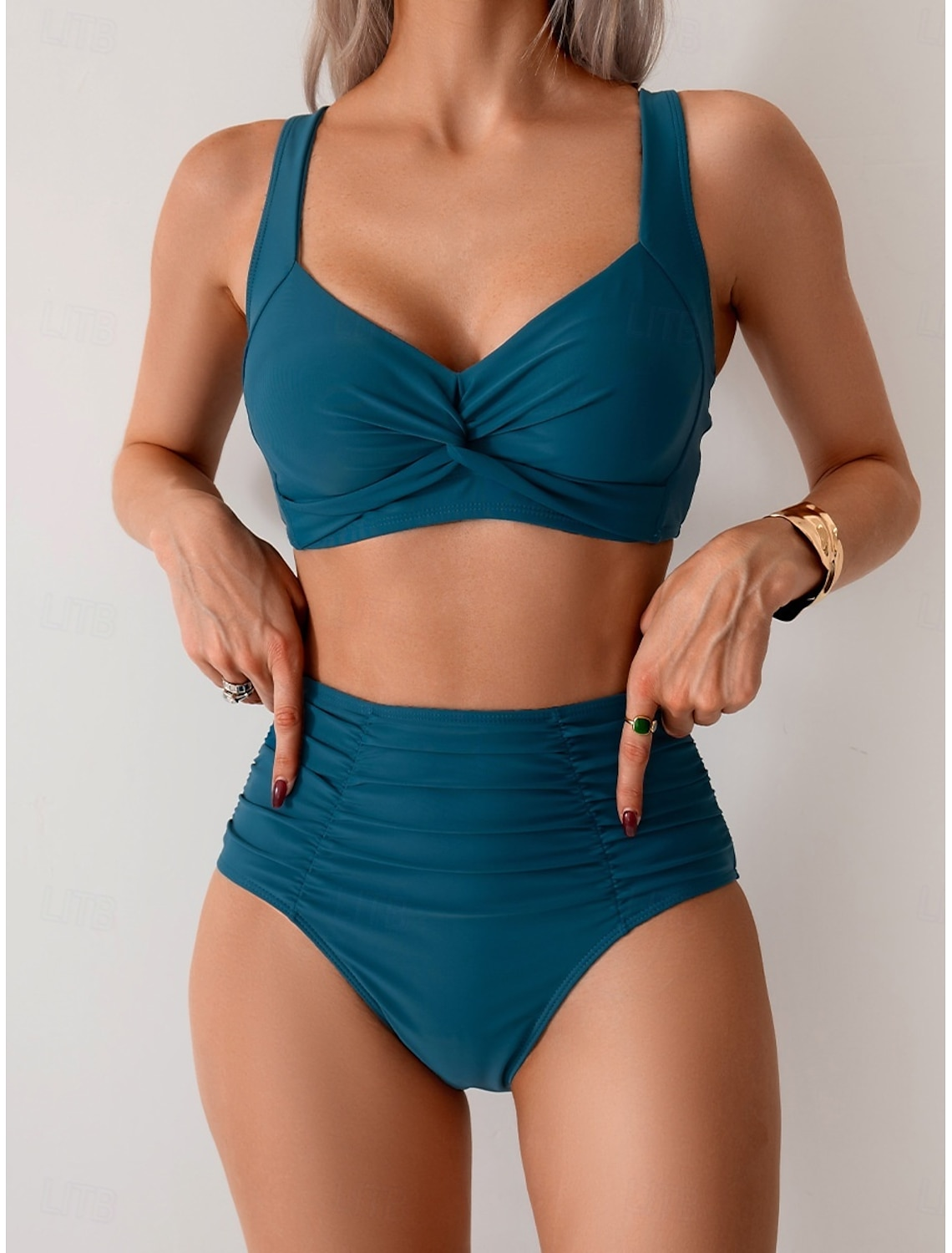 Leonora - Ruched Fabric Bikini