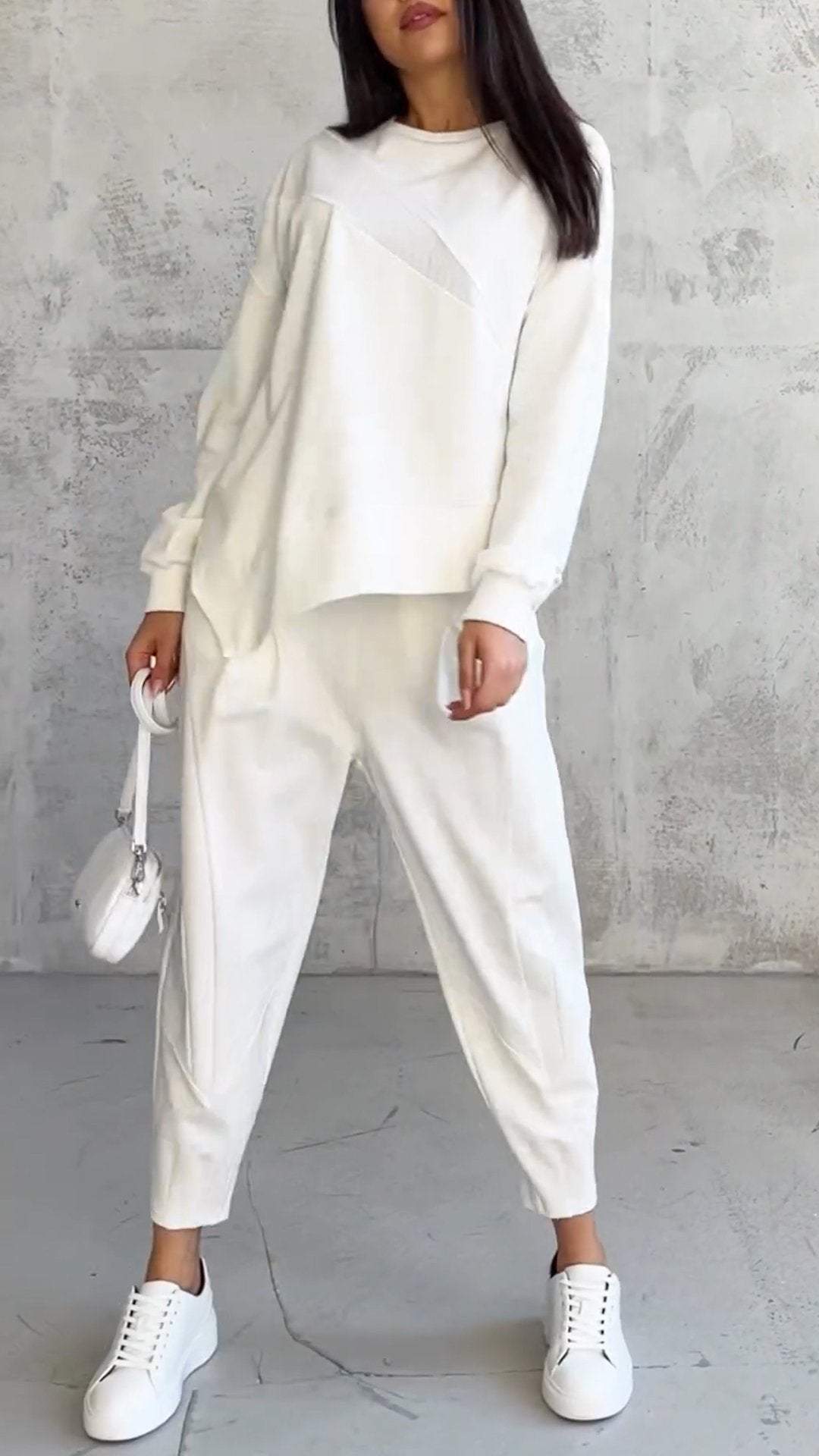 The Zoe™ - Two-piece set with round neck and long sleeves