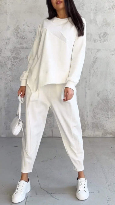 The Zoe™ - Two-piece set with round neck and long sleeves