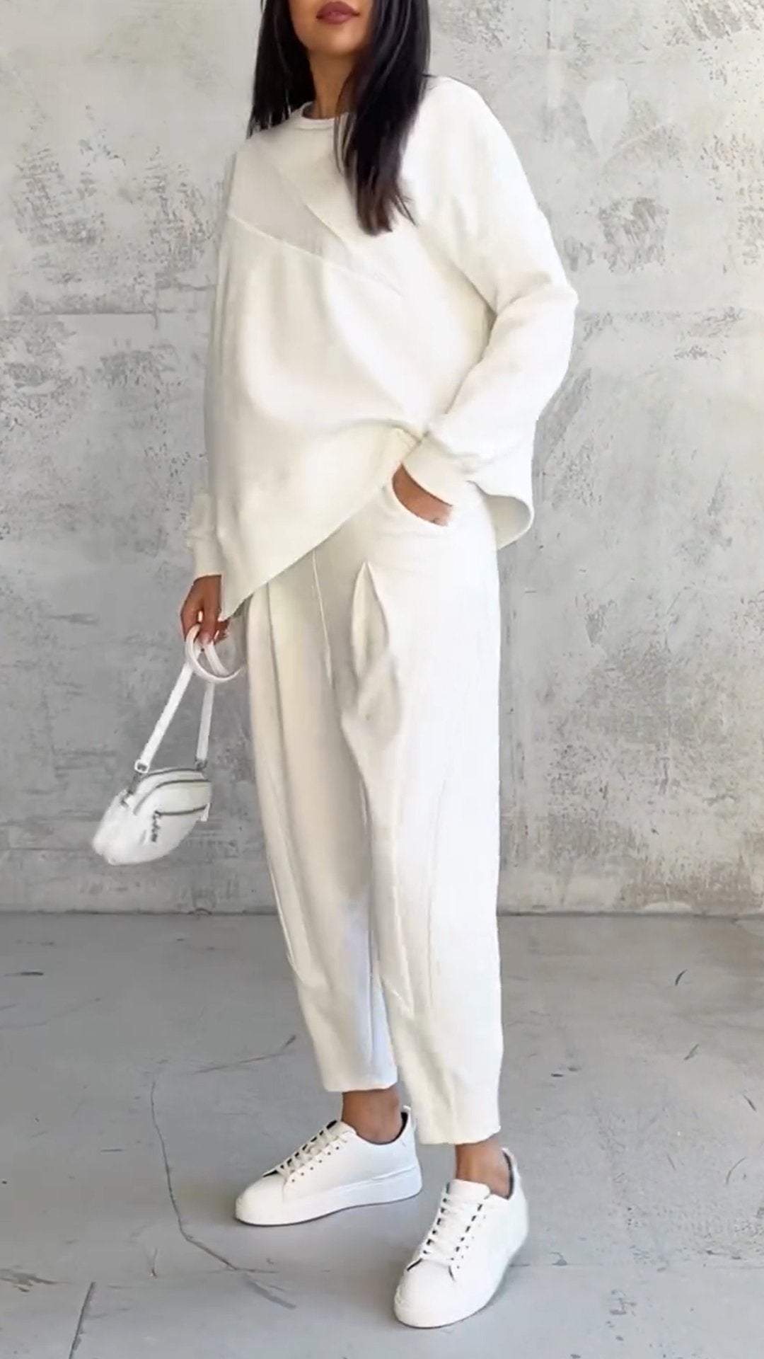 The Zoe™ - Two-piece set with round neck and long sleeves