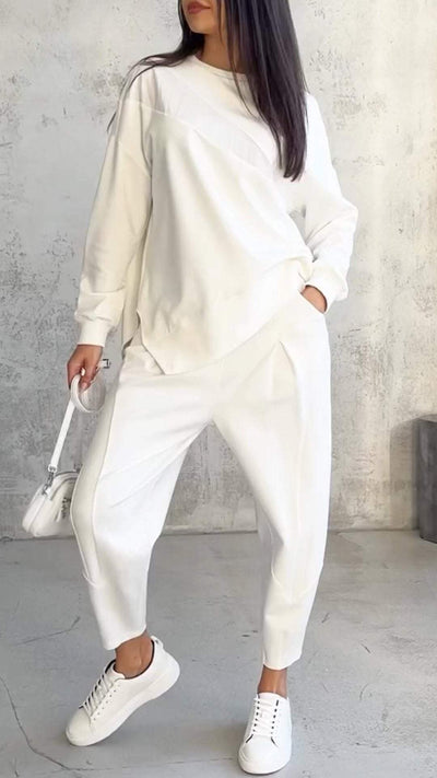 The Zoe™ - Two-piece set with round neck and long sleeves