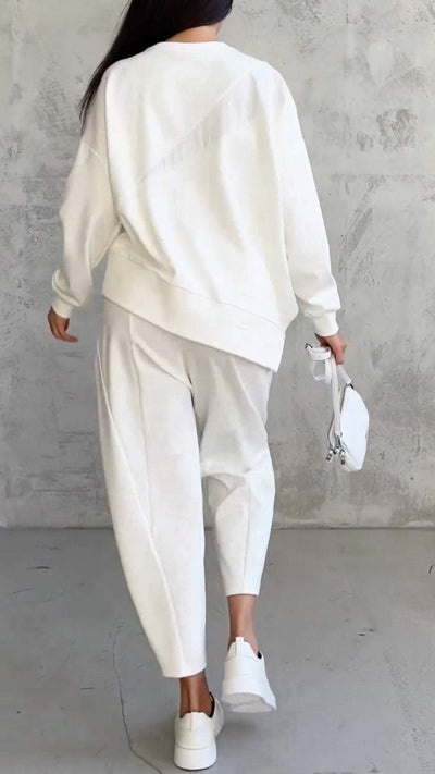 The Zoe™ - Two-piece set with round neck and long sleeves