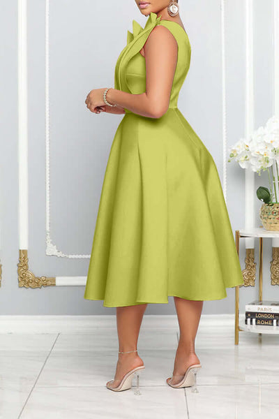 Natalia | Stylish One-Shoulder Midi Dress