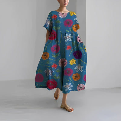 Naomi™ | Boho Floral Spring Maxi Dress