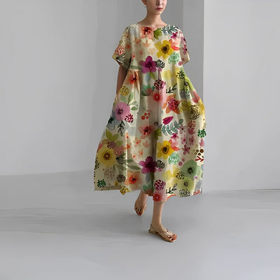 Naomi™ | Boho Floral Spring Maxi Dress