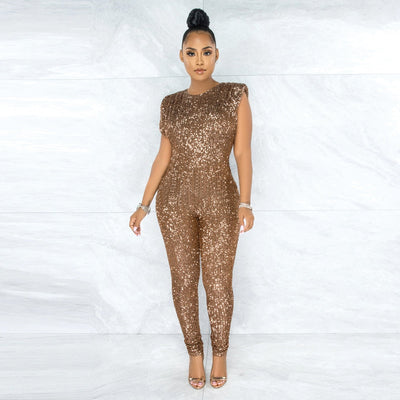Night Sequin Jumpsuit