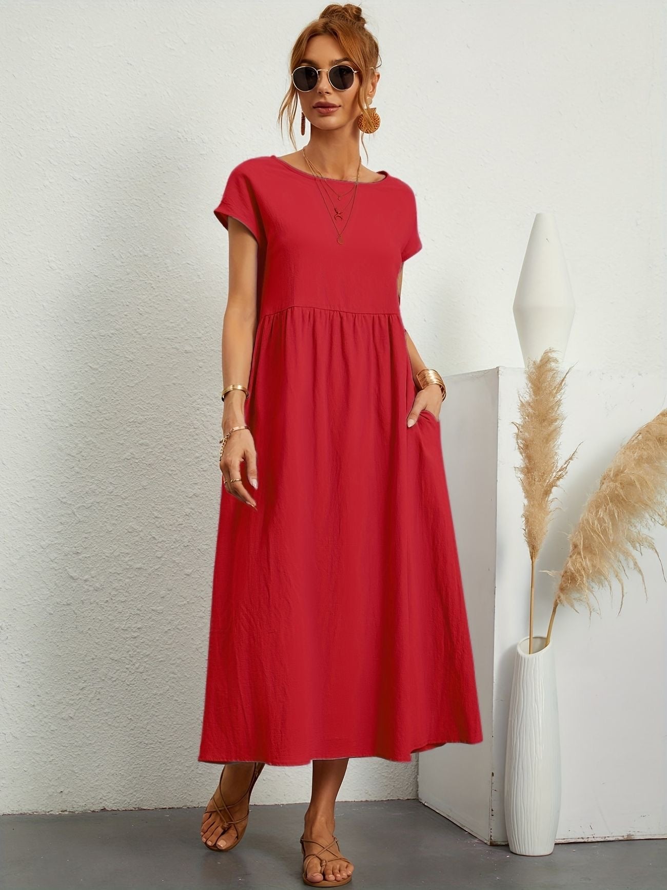Rosey | Stylish Casual Midi Dress