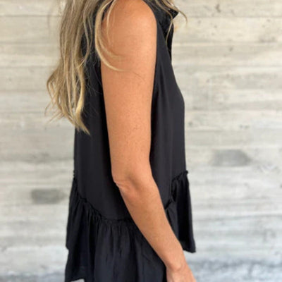 Aquira - Ruffle Buttoned Top