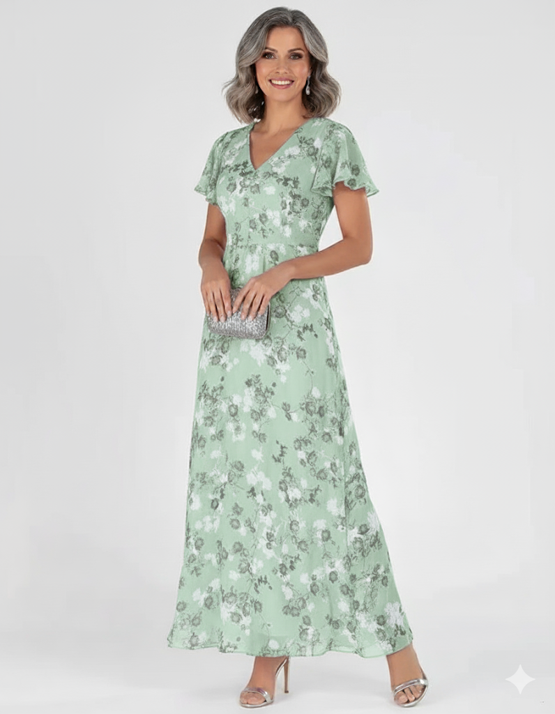 Alaine | Elegant Seductive Floral Dress