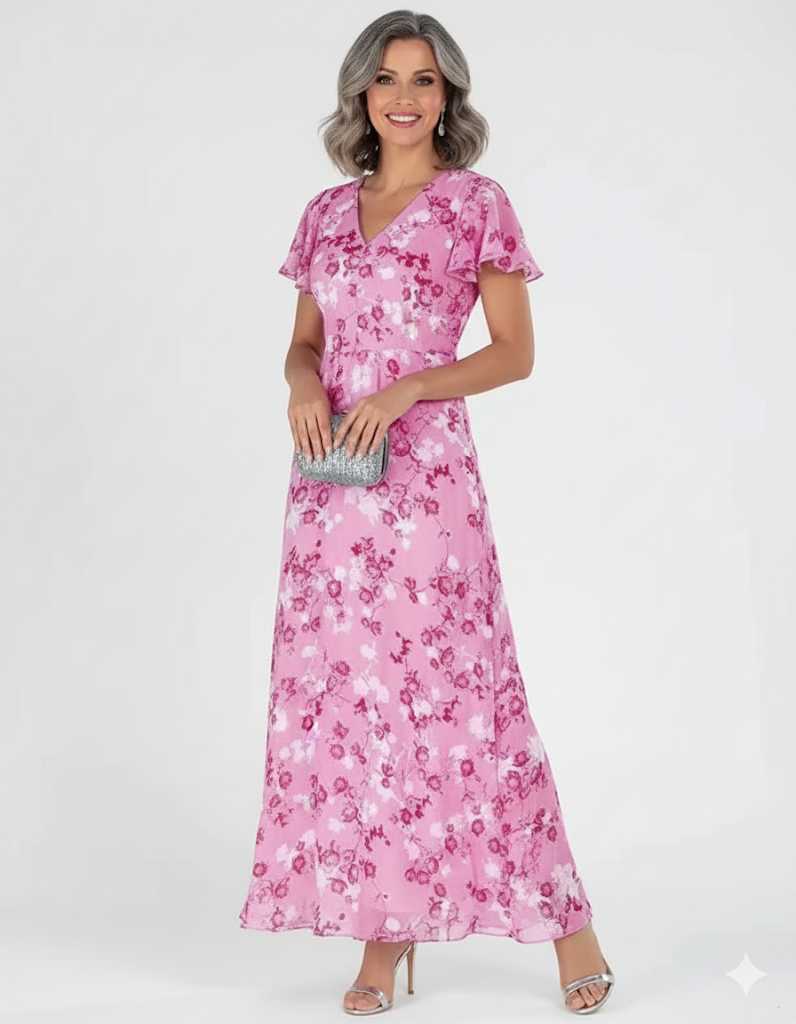 Alaine | Elegant Seductive Floral Dress