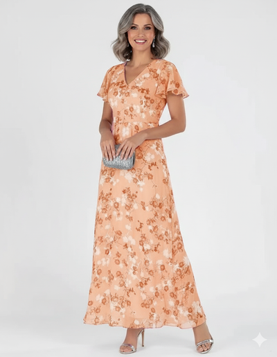 Alaine | Elegant Seductive Floral Dress