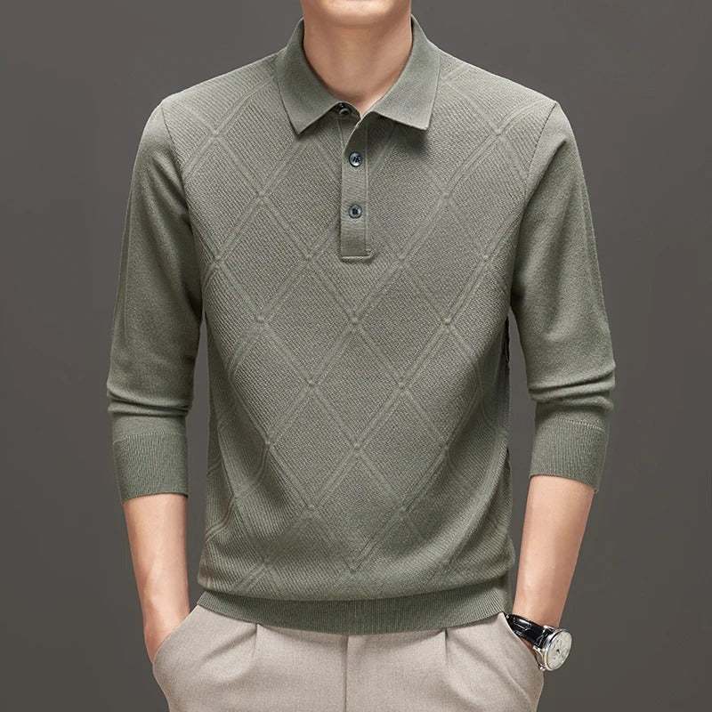 Atlas | Diamond Knit Polo