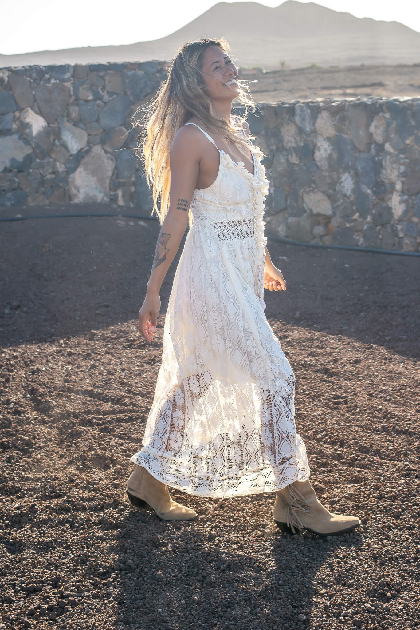 Stine | Stylish Lace Maxi Dress
