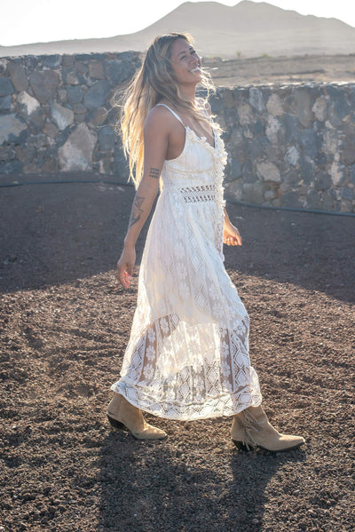 Stine | Stylish Lace Maxi Dress
